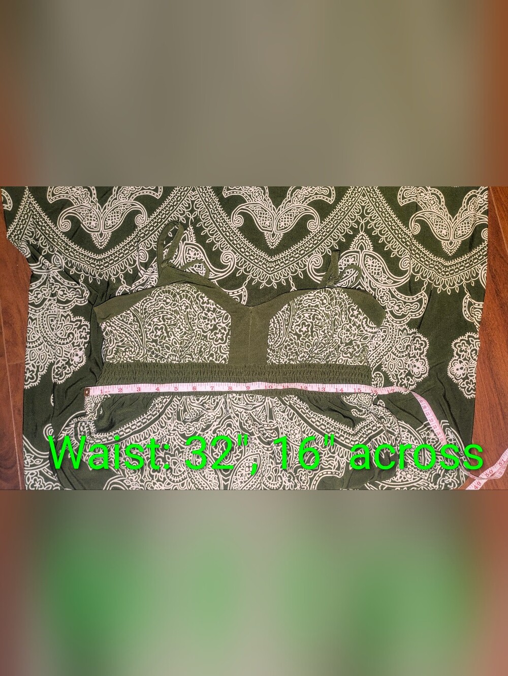 APT. 9 Paisley Spaghetti Strap Sleeveless Smocked Empire Waist Maxi Dress - M - Picture 6 of 16